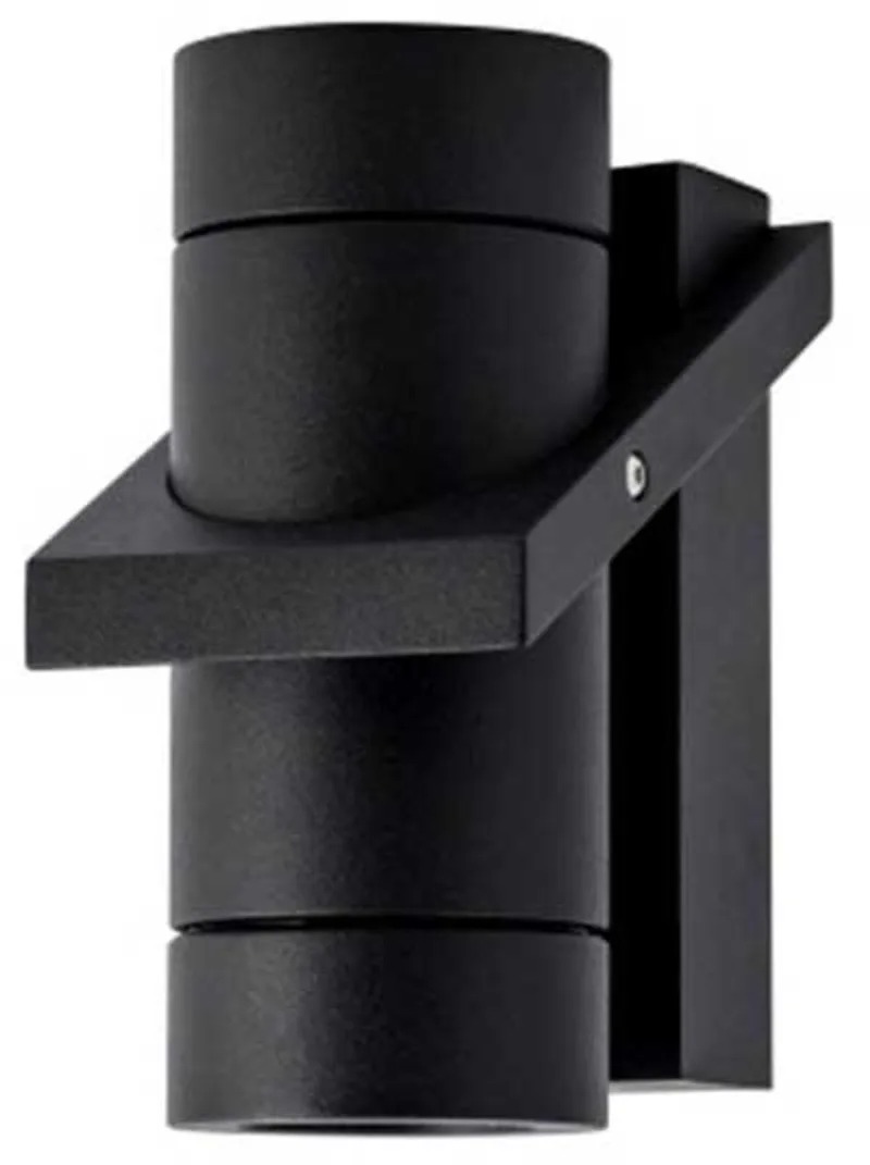 Wandlamp Double 16 x 8,5 cm de Artdelight en Noir – photo produit
