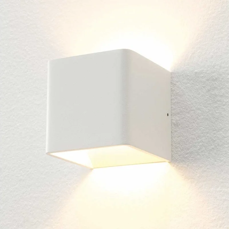 Wandlamp Fulda 10x10 cm wit van Artdelight – productfoto