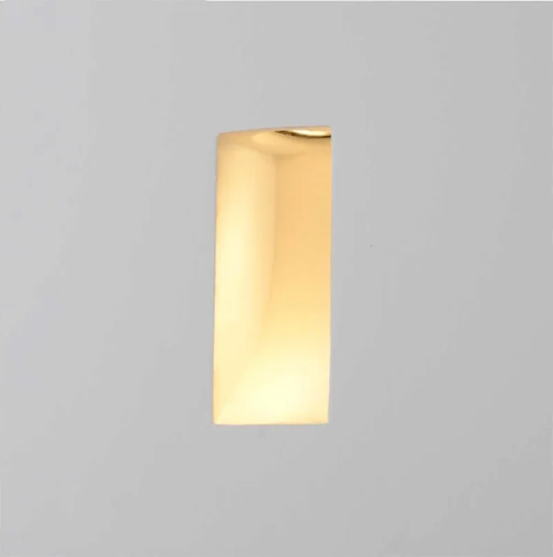 Wandlamp Gips trimless stuc rechthoek de Artdelight en Blanc – photo produit