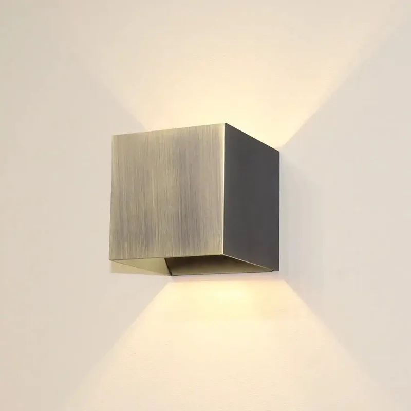 Wandlamp Gymm 10x10 cm excl. G9 antiek de Artdelight en Bronze – photo produit