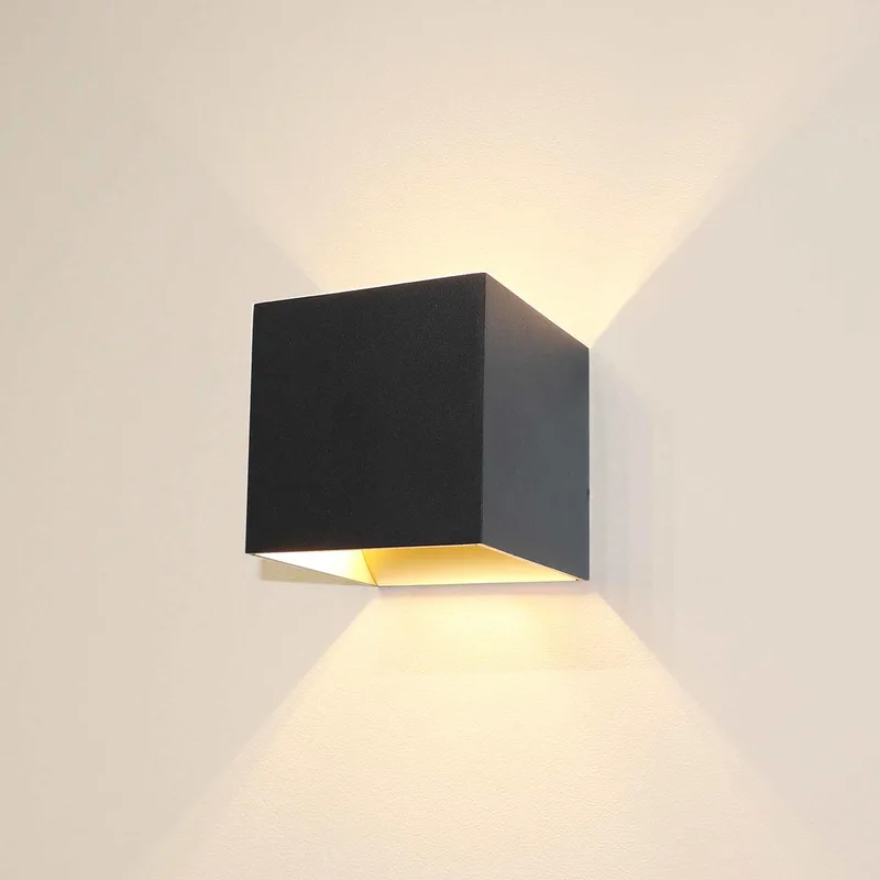 Wandlamp Gymm 10x10 cm excl. G9 zwart goud fra Artdelight – produktbillede
