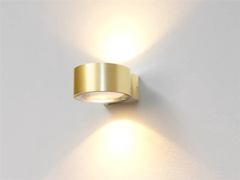Wandlamp Hudson Ø 11 cm mat goud de Artdelight en Or – photo produit
