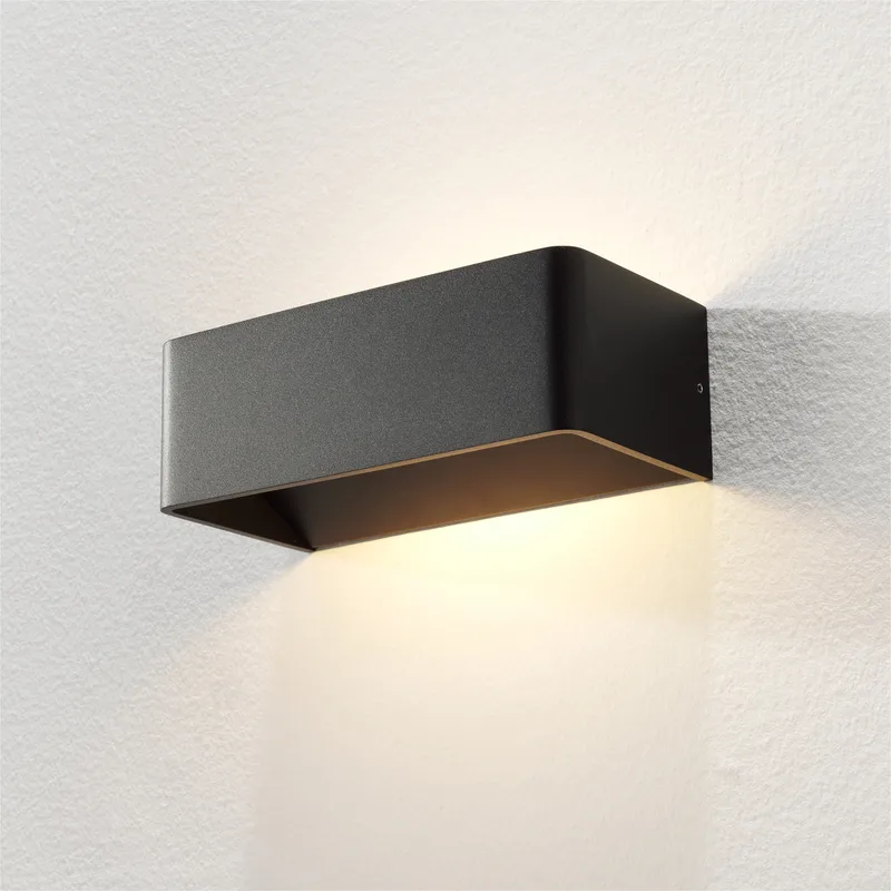 Wandlamp Mainz 20 x 7 cm zwart de Artdelight – photo produit