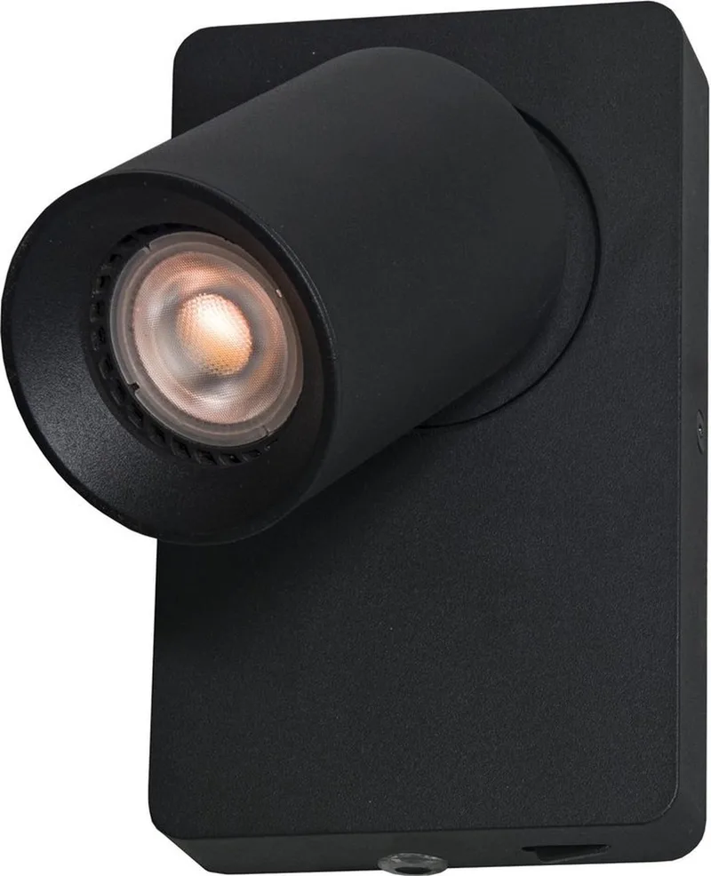 Wandlamp Megano 1 lichts de Artdelight en Noir – photo produit