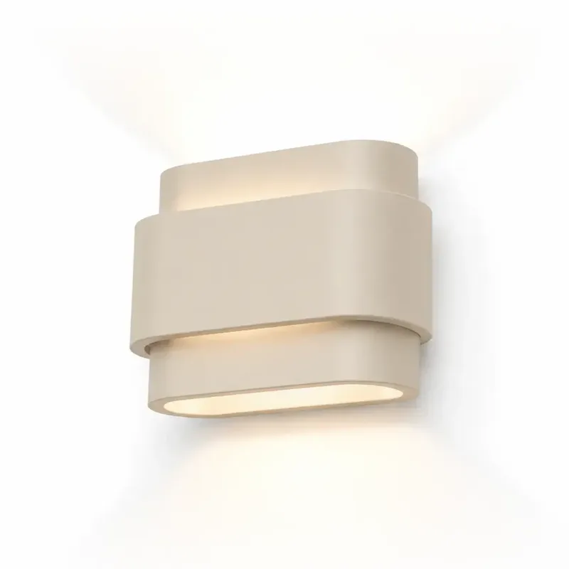 Wandlamp Metz L 20 cm gips beige fra Artdelight – produktbillede