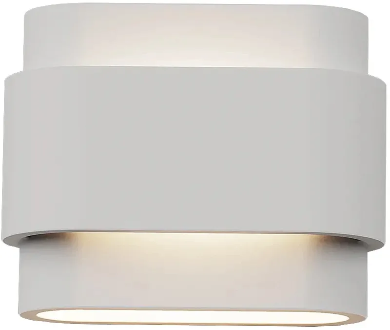 Wandlamp Metz L 20 cm gips de Artdelight en Blanc – photo produit