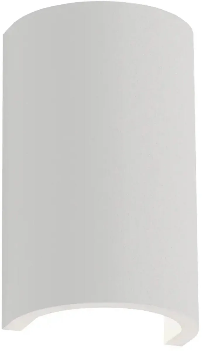 Wandlamp Nantes glad H 18 cm gips by Artdelight in White – product photo