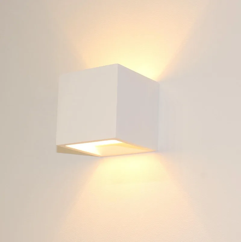 Wandlamp Plaster Vierkant - LED 3,5W 2700K - IP20 - Dimbaar fra Artdelight i Hvid – produktbillede