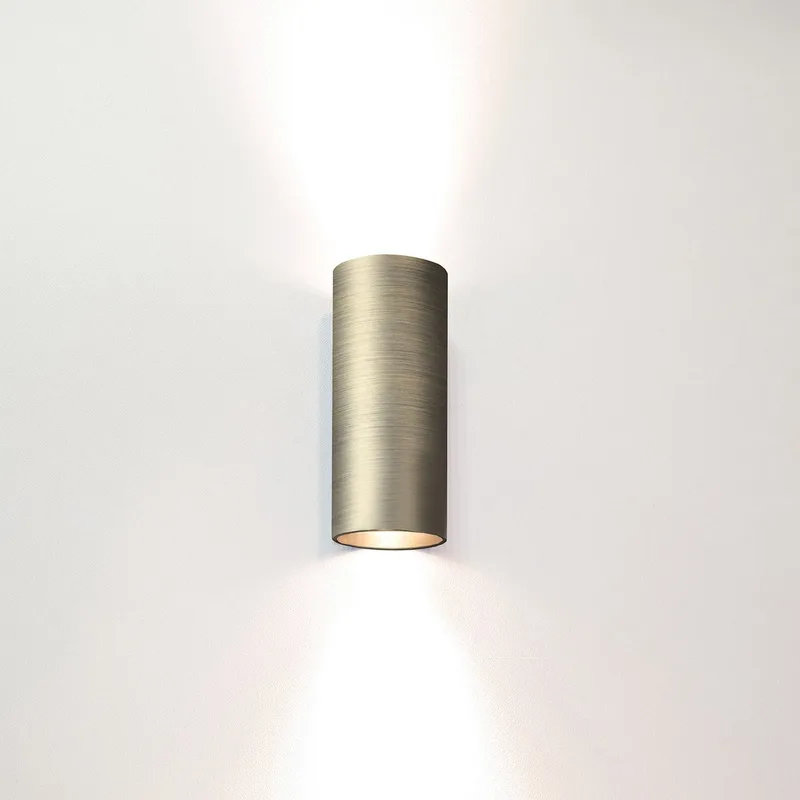 Wandlamp Roulo 2 lichts H 15,4 Ø 6,5 cm fra Artdelight i Antiek brons – produktbillede