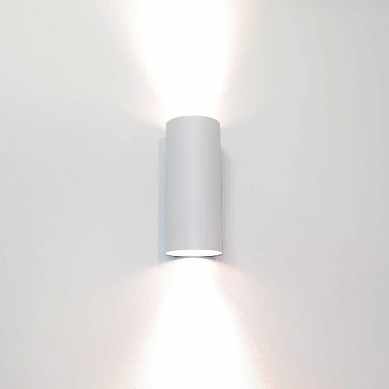 Wandlamp Roulo 2 lichts H 15,4 Ø 6,5 cm wit de Artdelight – photo produit