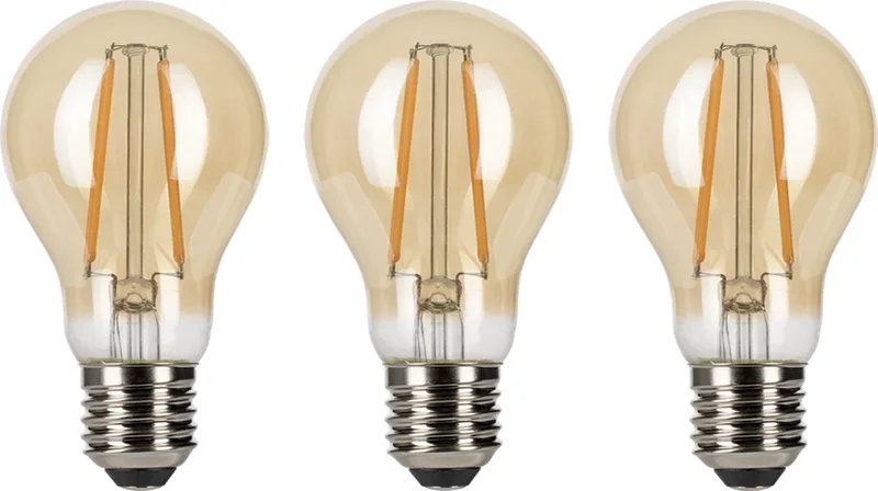 Bailey | 3x LED Lamp | Grote fitting E27 | 6W de Bailey – photo produit