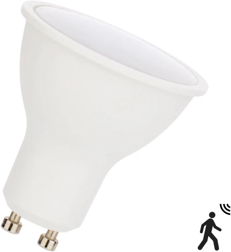 LED GU10 spot met bewegingssensor 4.5W 2700K 300lm 110° | GU10 50mm | Extra Warm Wit | 4.5 watt | 15.000 Branduren från Bailey – produktbild