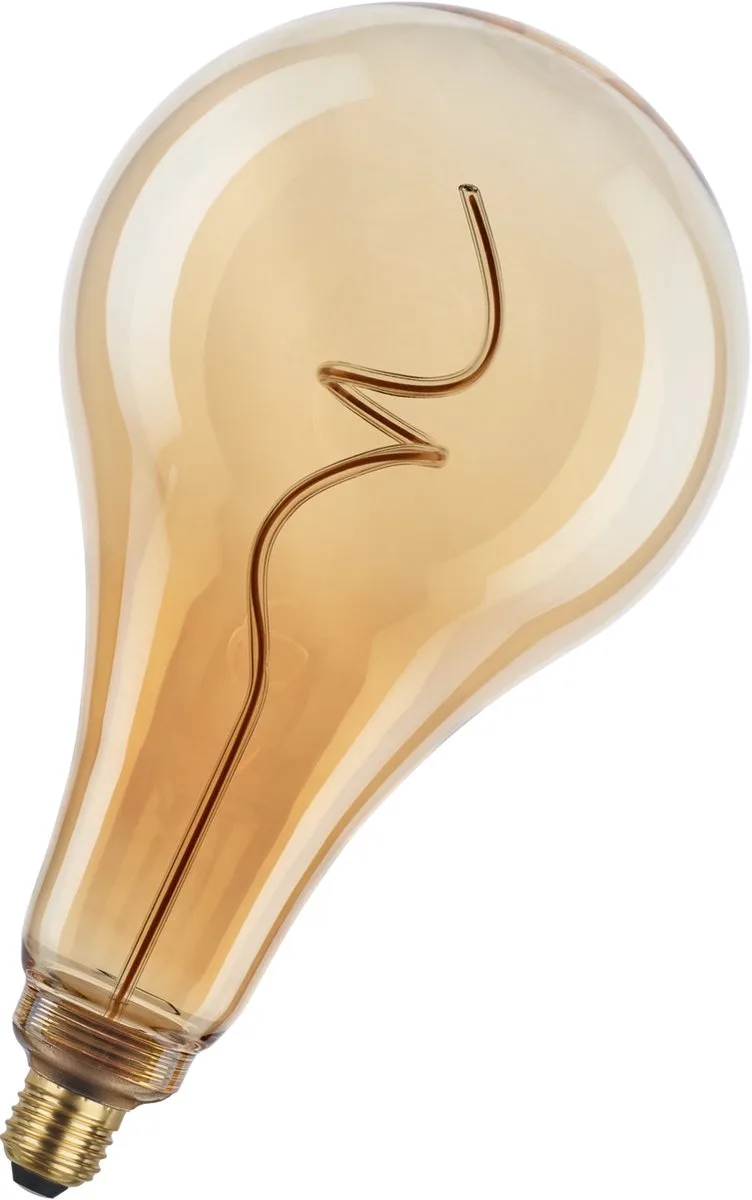 SpiraLED XL A165 4.9W 200lm 1800K Goud Dimbaar LED Filament | E27 | Zeer Warm Wit | 4.9 watt | 15.000 Branduren de Bailey – photo produit