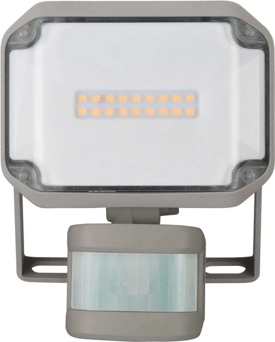 BBrennenstuhl LED buitenlamp AL 1050 met bewegingsmelder (10W, 1010lm, 3000K, IP44, LED buitenlamp met sensor voor wandmontage) från Brennenstuhl i Grå – produktbild