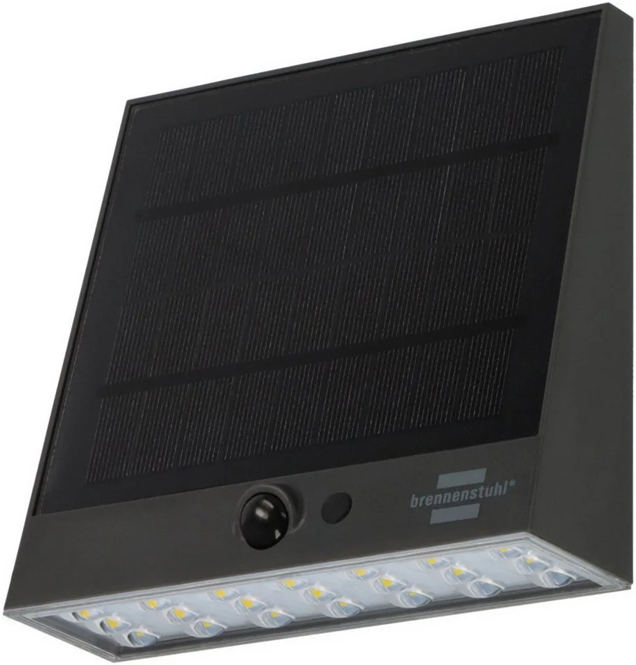 SOL 1000 Plana 1173740002 Applique solaire extérieure 3.9 W Couleur déclairage (ampoule LED): blanc neutre de Brennenstuhl en Noir – photo produit