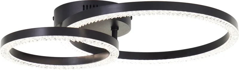 Aurelia - Plafondlamp - Crystal LED 18W - 4000K de Brilliant en Noir – photo produit