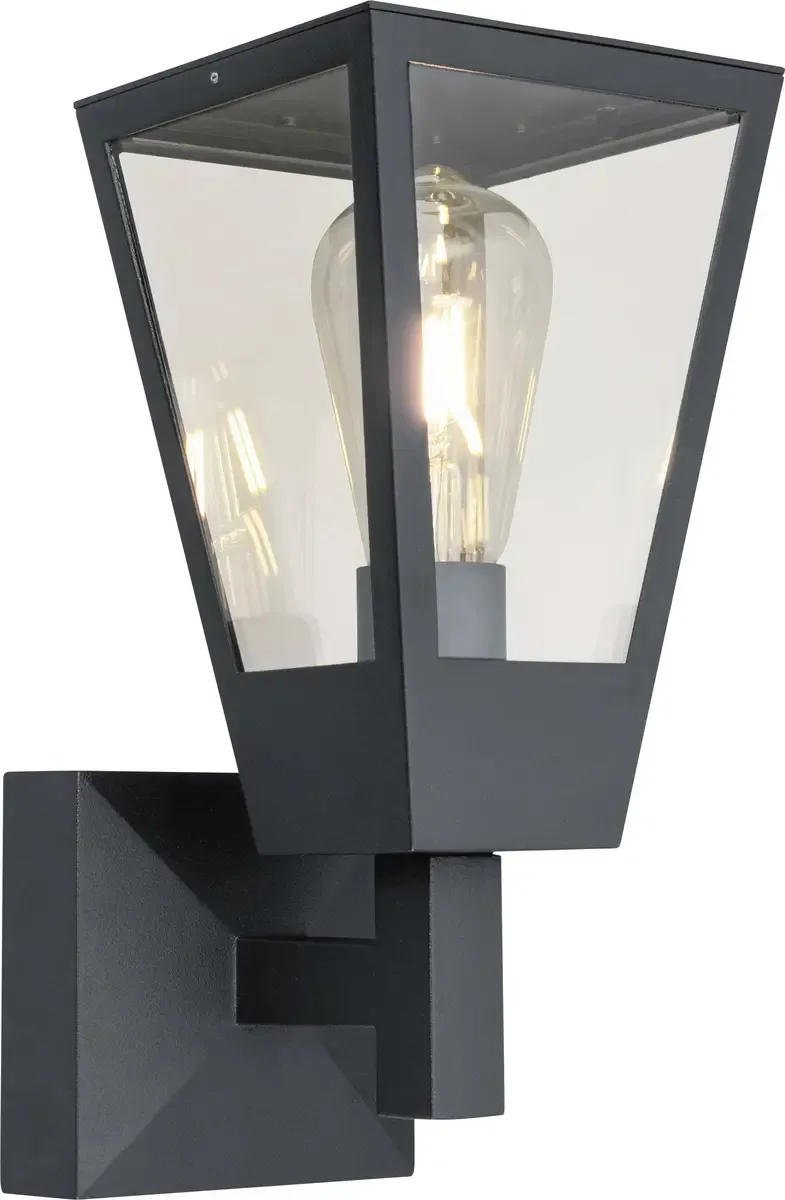 Außenwandleuchte, stehend 41015/63 LED-buitenlamp (wand) LED E27 20 W Antraciet, Transparant de Brilliant en Anthracite, Transparent – photo produit