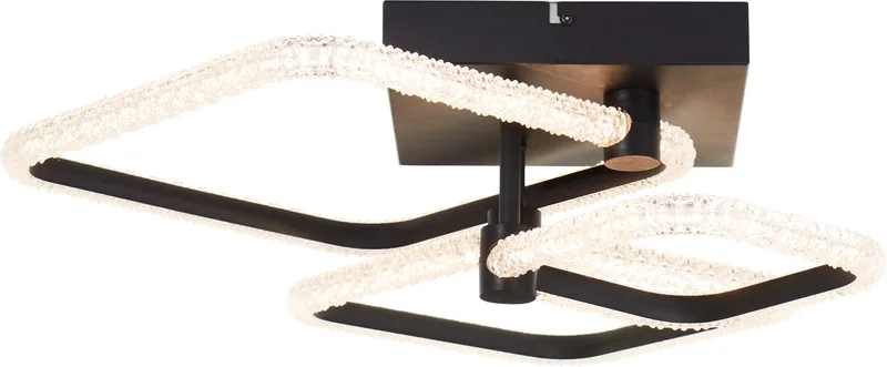 Aydin - Plafondlamp - Crystal LED 30W - Met afstandsbediening de Brilliant en Noir – photo produit