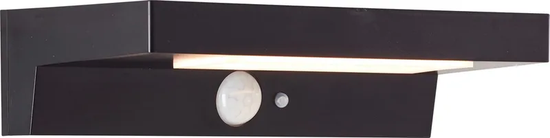 Barker G40415/06 Solar-Außenwandleuchte mit Bewegungsmelder LED LED 3 W Schwarz von Brilliant in Schwarz – Produktfoto