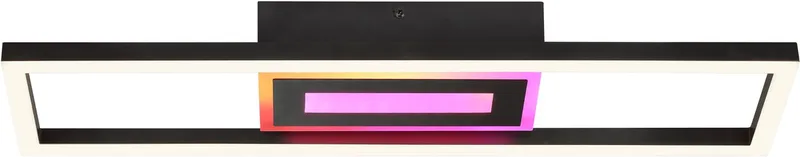 Besson - Plafondlamp - LED 20W - CCT - 3000K-6500K - Dimbaar - ICRGB - Afstandsbediening von Brilliant in Schwarz – Produktfoto