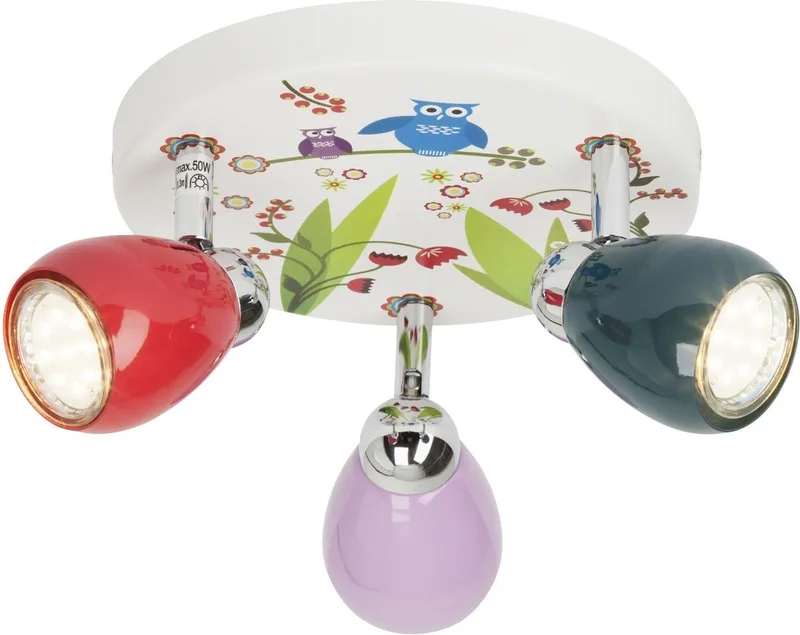 Birds LED-loftlampe med 3 lyskilder fra Brilliant i Flerfarvet – produktbillede