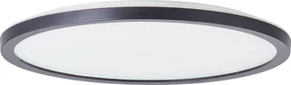 Brennan - Plafondlamp - Badkamer - LED 18W 4000K - 3-step dimmer - IP44 - Zwart/Wit fra Brilliant i Sort – produktbillede 1 af 4