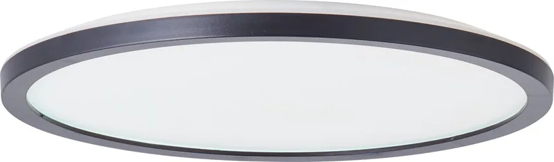Brennan - Plafondlamp - Badkamer - LED 18W 4000K - 3-step dimmer - IP44 - Zwart/Wit fra Brilliant i Sort – produktbillede 1 af 4