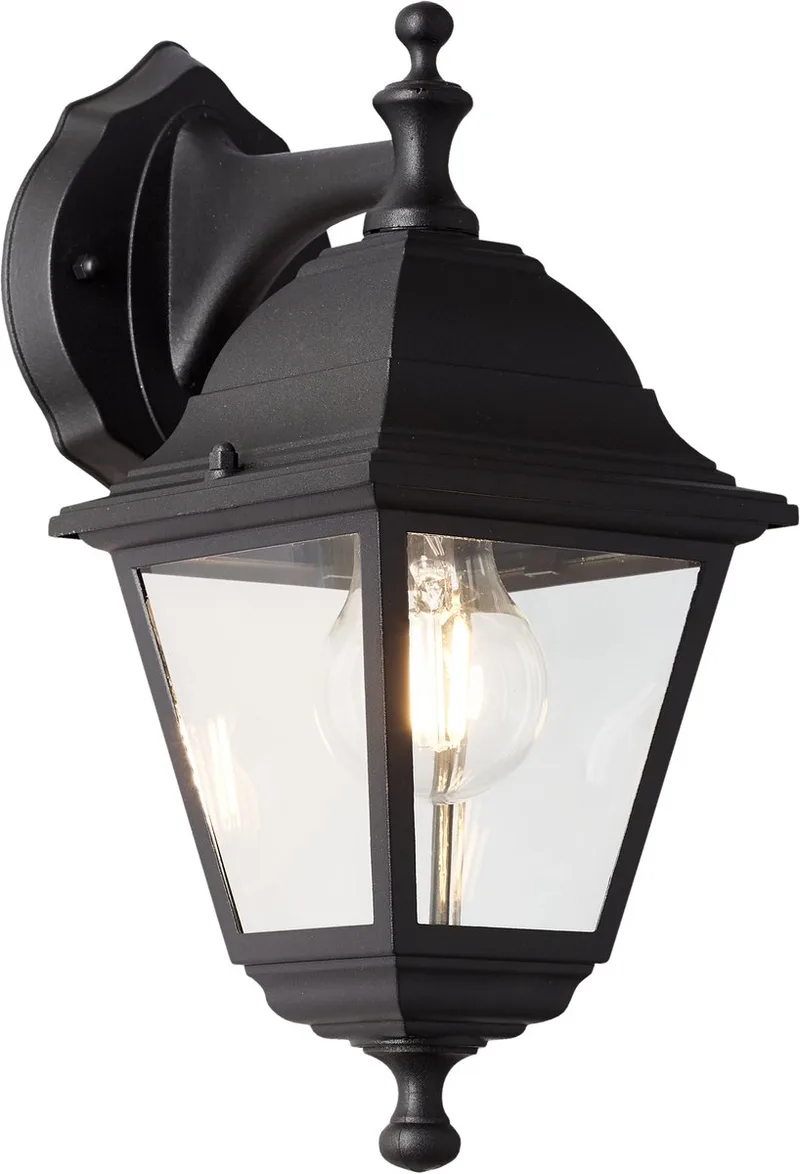 Briljante buitenapplique afstammeling Nissie noir E27 1x60w de Brilliant en Noir – photo produit
