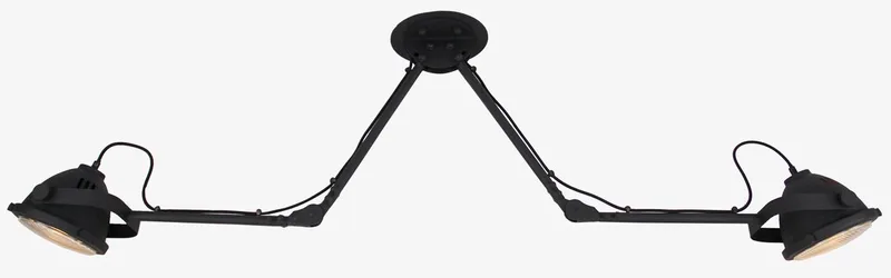 Briljante lamp Carmen plafondspot 2flg korund de Brilliant en Noir – photo produit