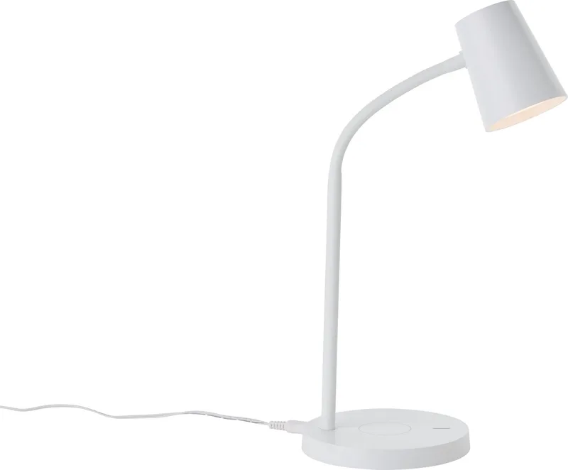 Brillant Illa - Bureaulamp - Dimbaar - LED 5W 3000K - Draadloos opladen de Brilliant en Blanc – photo produit