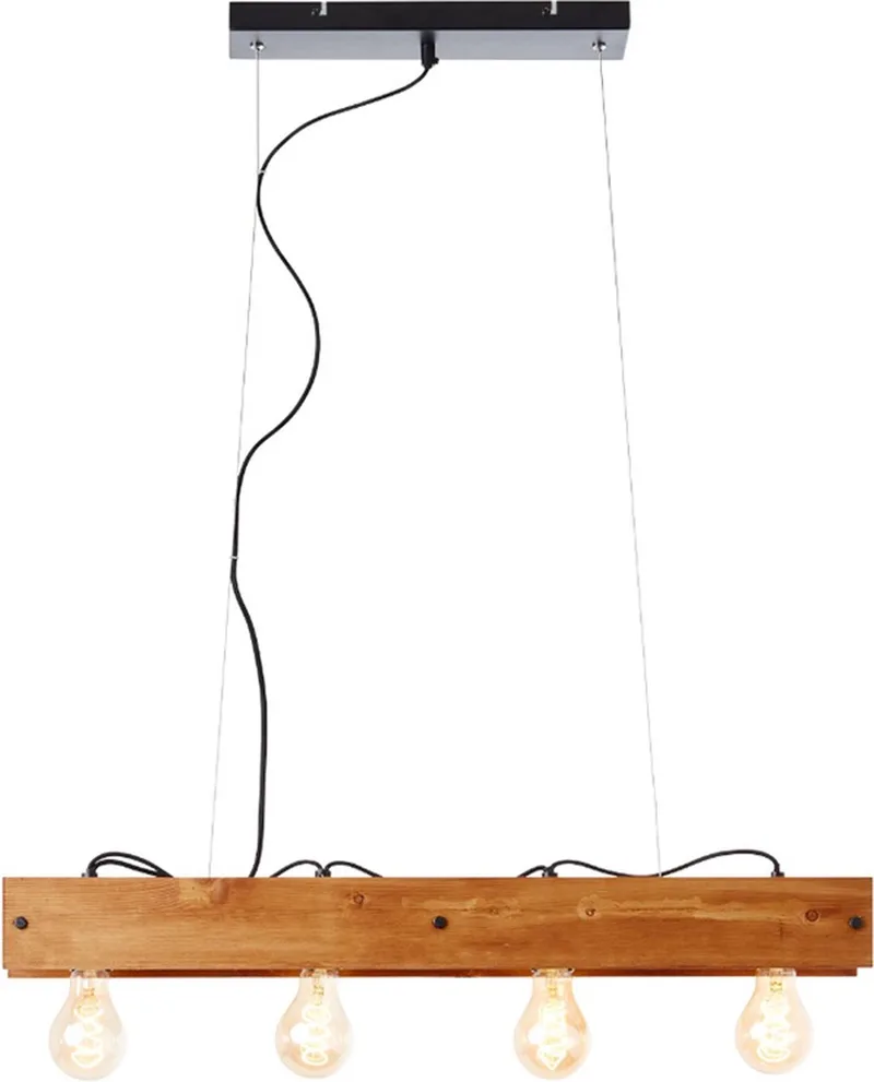 Calandra - Hanglamp - Zwart;Bruin från Brilliant i Brun – produktbild