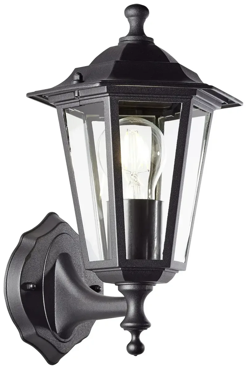 Carleen 90986A06 Buitenlamp (wand) LED E27 från Brilliant i Svart – produktbild