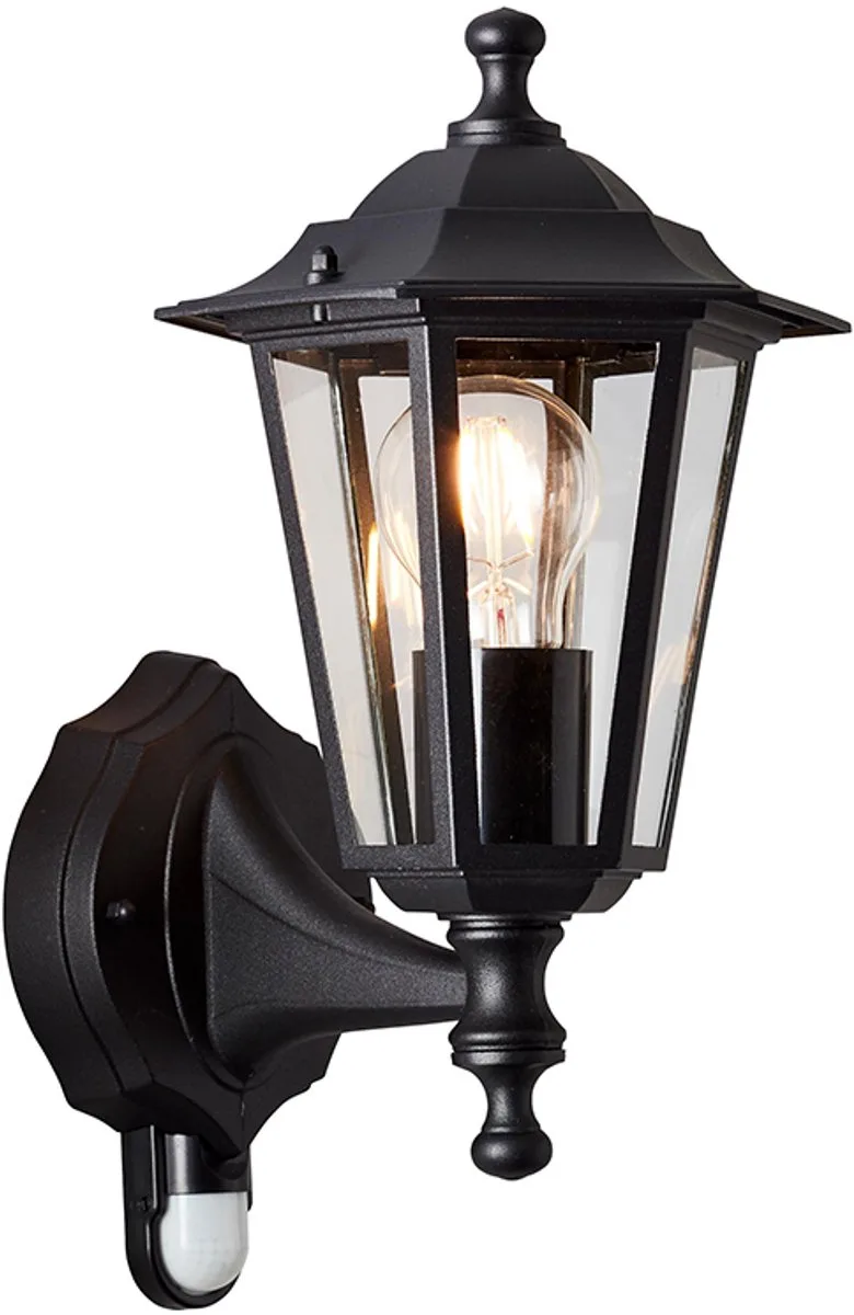 Carleen 91019A06 Udendørs vægbelysning med bevægelsessensor LED (RGB) E27 Sort fra Brilliant i Sort – produktbillede