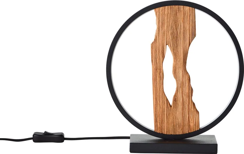 Chaumont - Tafellamp - LED 7,5W 3000K - Zwart/Hout fra Brilliant i Hout – produktbillede