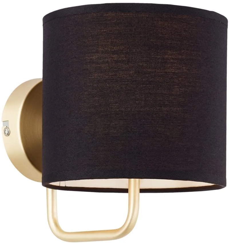 CLARIE - Wandlamp - Messing;Zwart fra Brilliant i Messing – produktbillede