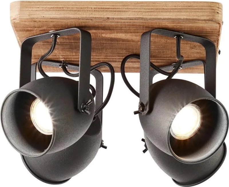 CROWTON - Plafondspot de Brilliant en Noir – photo produit