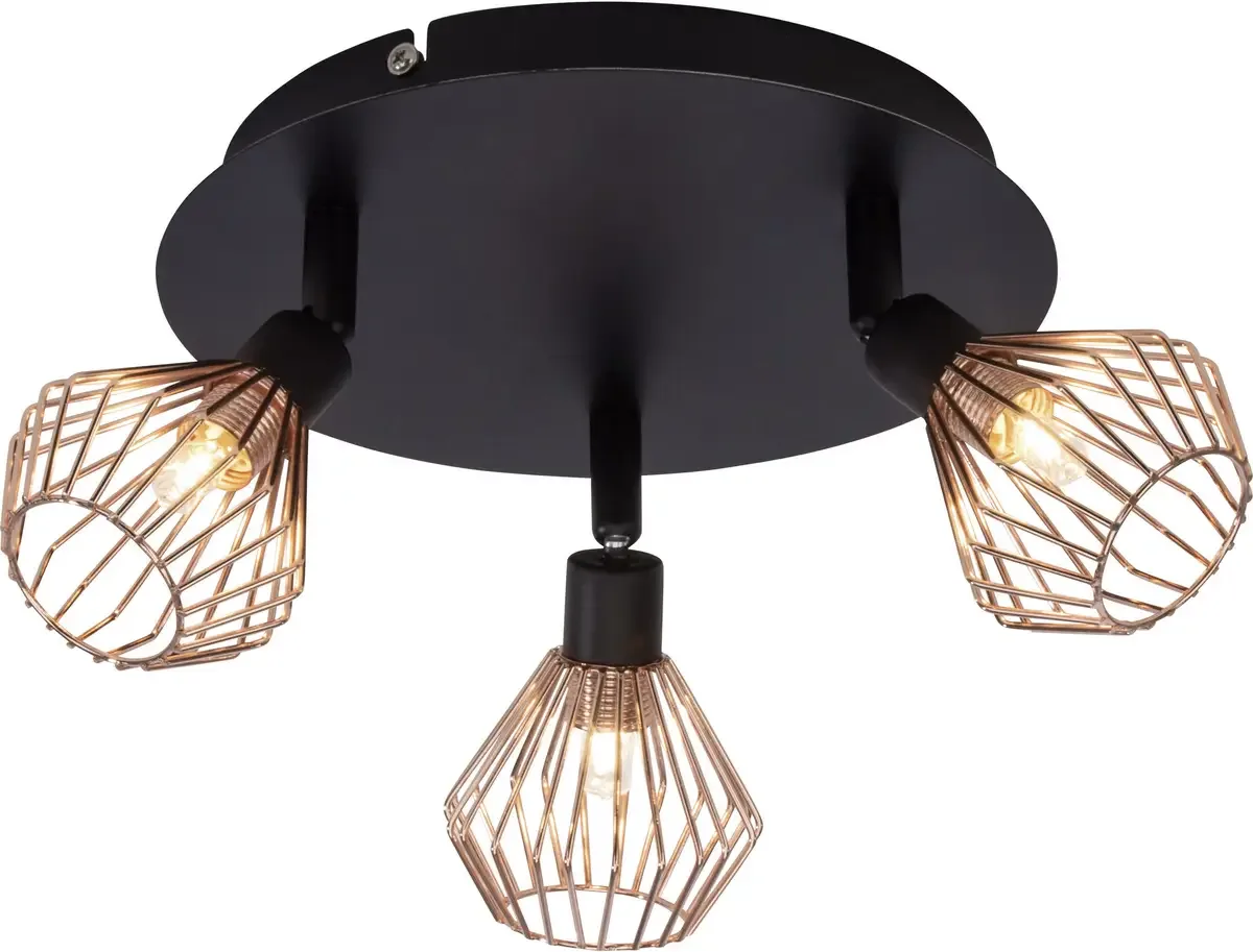 Dalma 21034/76 Deckenstrahler Halogen G9 99 W Schwarz, Kupfer von Brilliant in Schwarz, Kupfer – Produktfoto