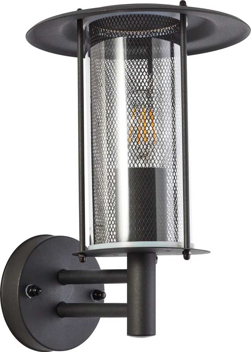 Detroit - Buiten wandlamp fra Brilliant i Sort – produktbillede