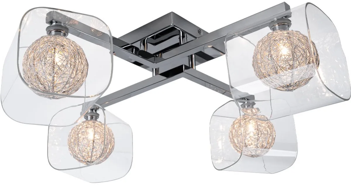 Florentin - Plafondspot 4 lamps fra Brilliant i Sølv – produktbillede