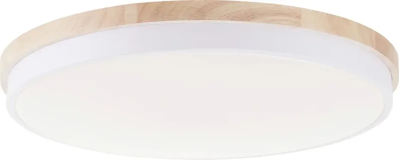 G80846/75 Baarlo LED-plafondlamp LED LED vast ingebouwd 36 W Wit (mat), Hout by Brilliant in White, Hout – product photo