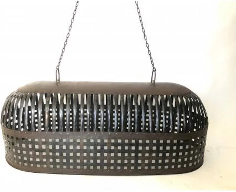 Hanglamp Cage lamp long 123x46H42 van Brilliant in Zie foto – productfoto