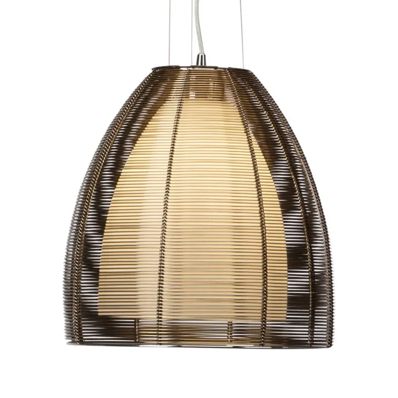 Pendellampe Relax, 1 lyskilde 30 cm bronze fra Brilliant i Krom, Gesatineerd – produktbillede