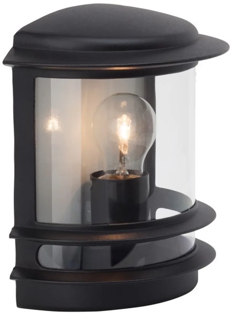 HOLLYWOOD - Buiten wandlamp - Transparant;Zwart från Brilliant i Svart – produktbild