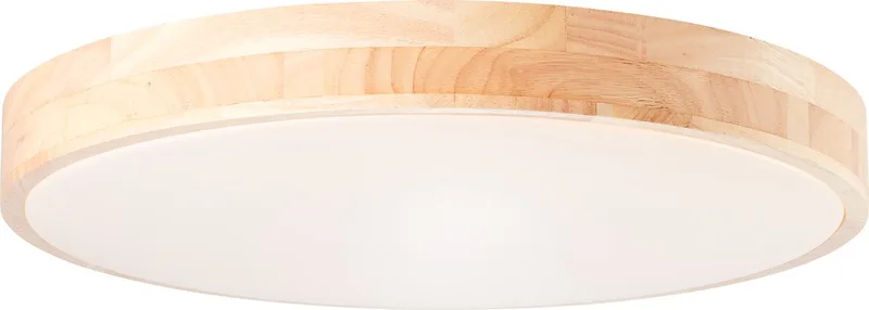 Houten plafondlamp Slimline Ø 50cm - G80570A75 von Brilliant in Hout Wit – Produktfoto