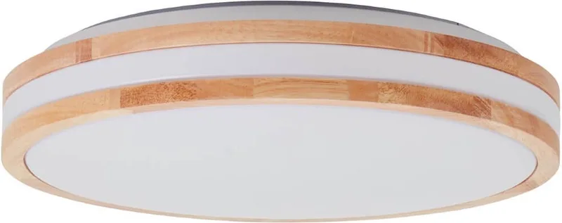 G99525/75 Laskos Plafonnier LED LED LED 22 W bois mat, blanc de Brilliant en Marron – photo produit