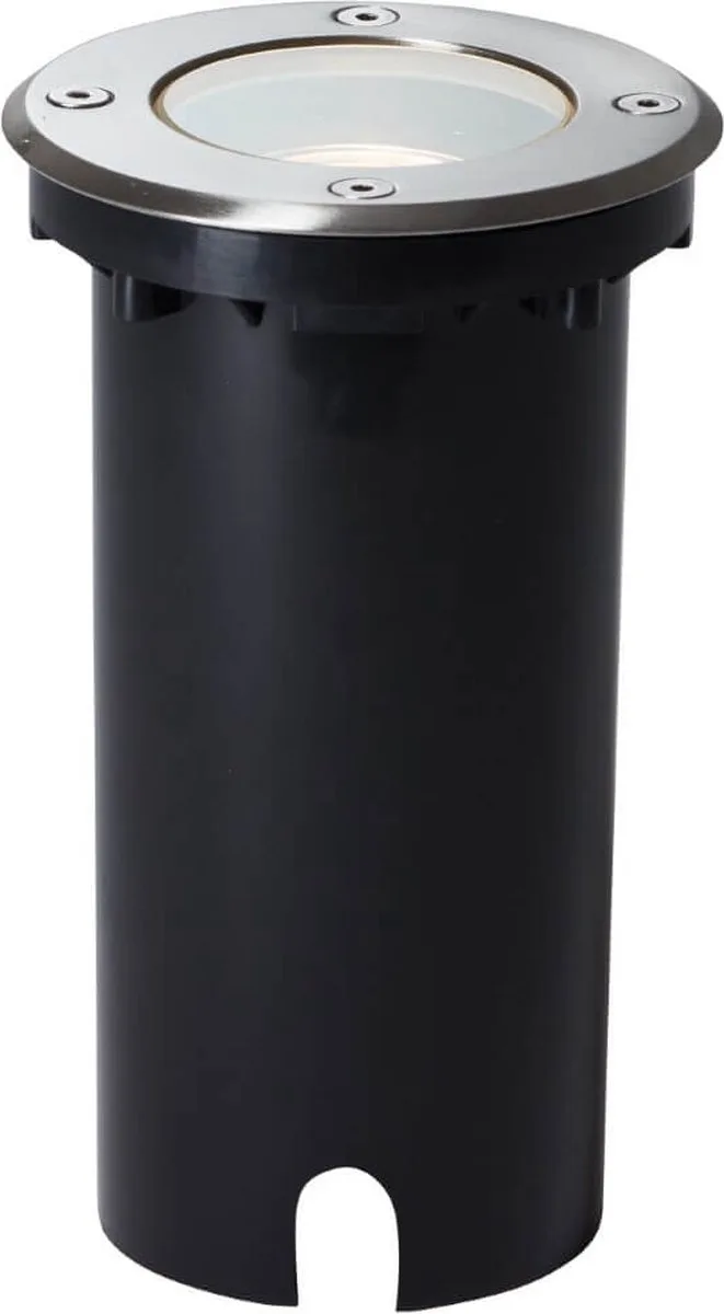 Itch - Grondspot Buiten - 1xGU10, 20W - geschikt voor reflectorlampen - Chroom fra Brilliant i Sølv – produktbillede