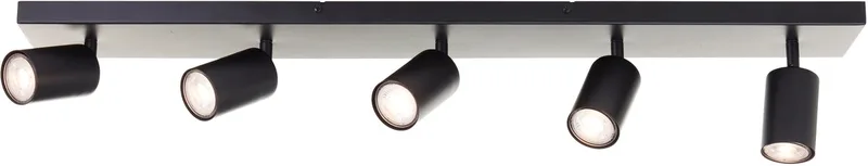 Jello - Plafondlamp - LED GU10 5x5W - 3000K - Dimbaar fra Brilliant i Sort – produktbillede