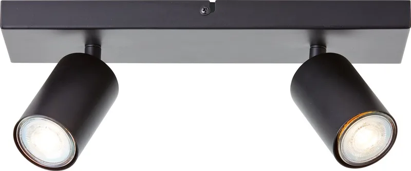 Jello - Plafondspot - GU10 2x4,5W - 3000K van Brilliant in Zwart – productfoto