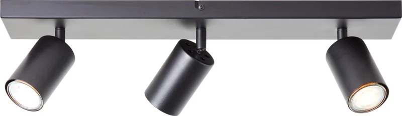 Jello - Plafondspot - GU10 3x4,5W - 3000K - Zwart från Brilliant i Mat zwart – produktbild