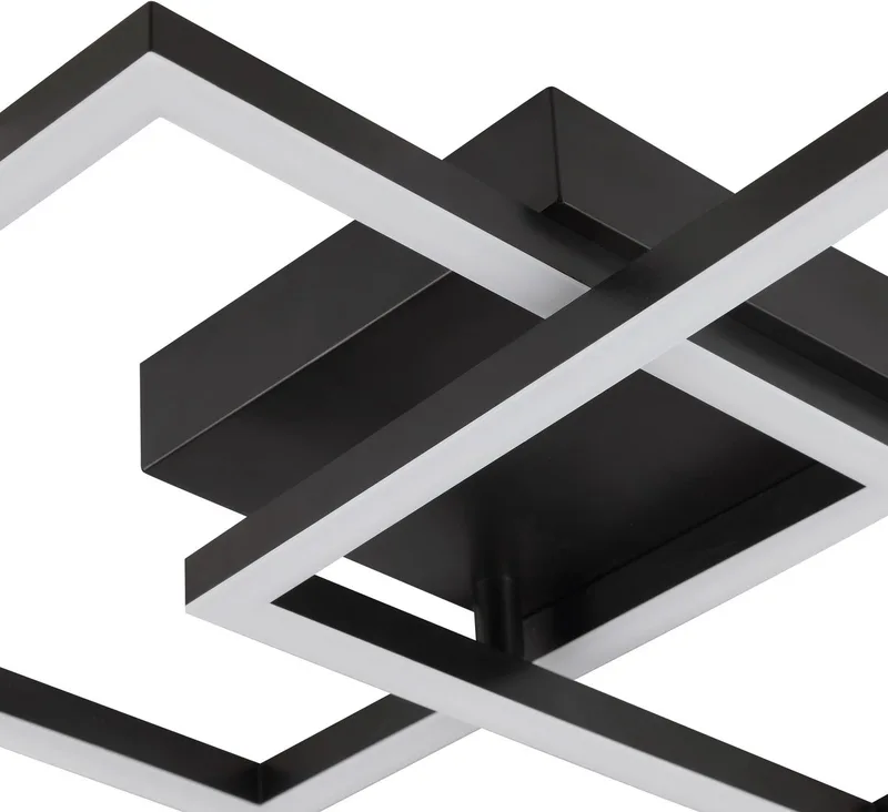 Kaleo plafondlamp LED 41x41 cm 20W IP20 indoor by Brilliant in Black – product photo